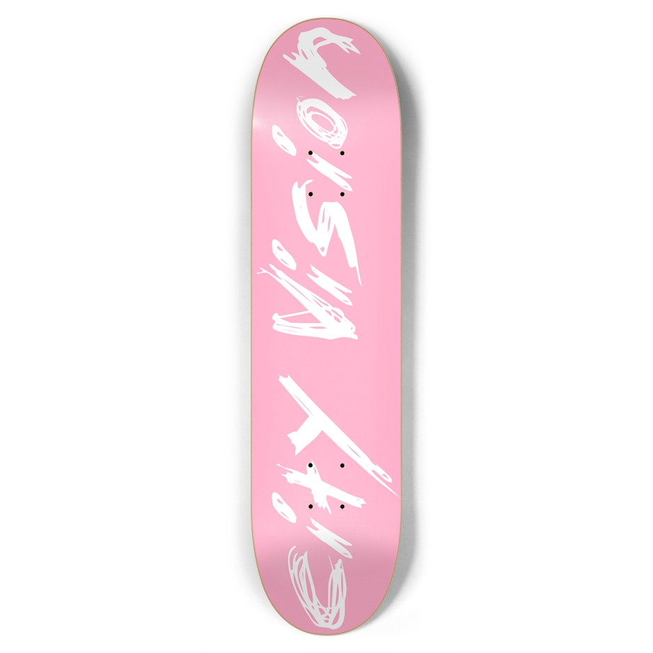 Pink  and White Name 7.75