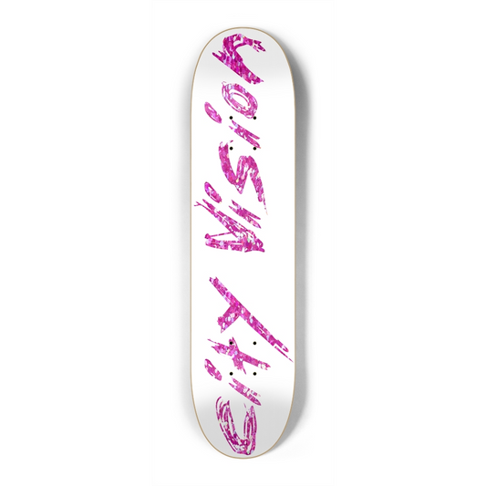 White and Pink Glitter Name Mini 7.25