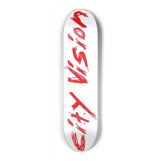 White and Red Name Mini 7.25