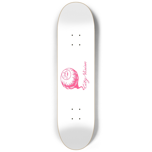 White and Hot Pink Logo 8.25