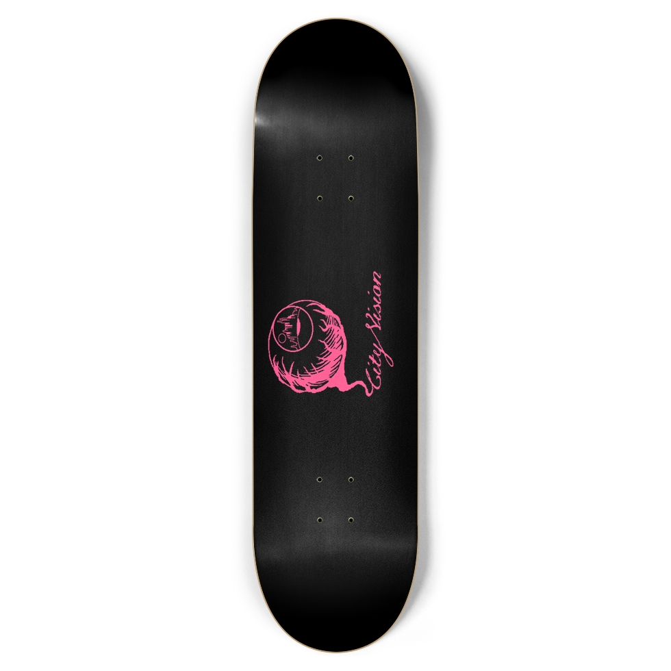 Black and Hot Pink Logo 8.75