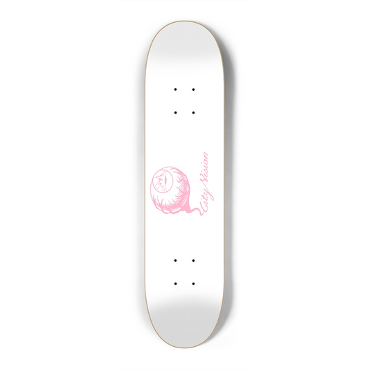 White and Pink Logo Mini 7.25