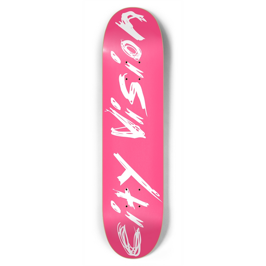 Hot Pink and White Name 7.75