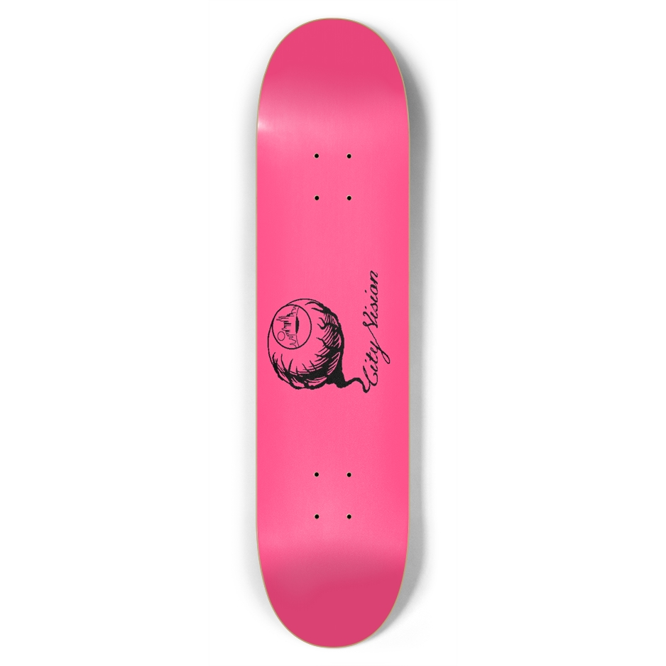 Hot Pink and Black Logo 7.75