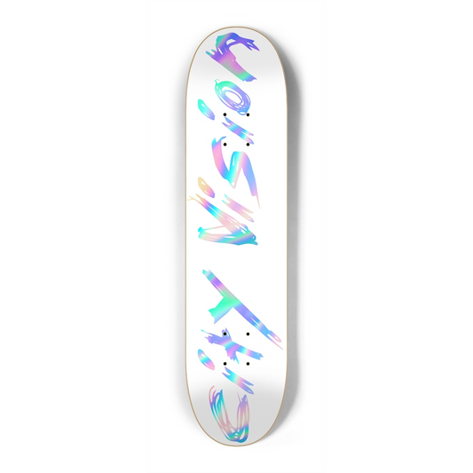 White and Rainbow Name Mini 7.25