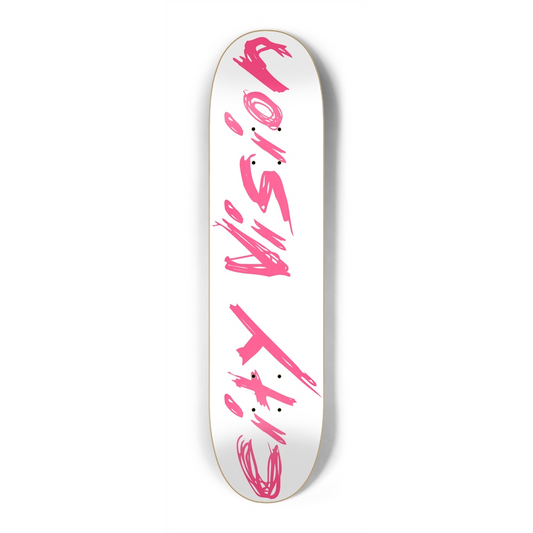 White and Hot Pink Name Mini 7.25