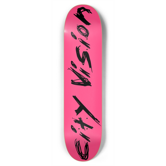 Hot Pink and Black Name 7.75