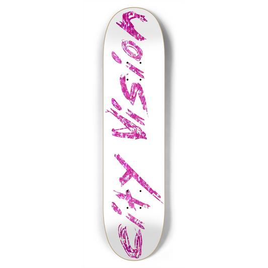 White and Pink Glitter Name 7.75