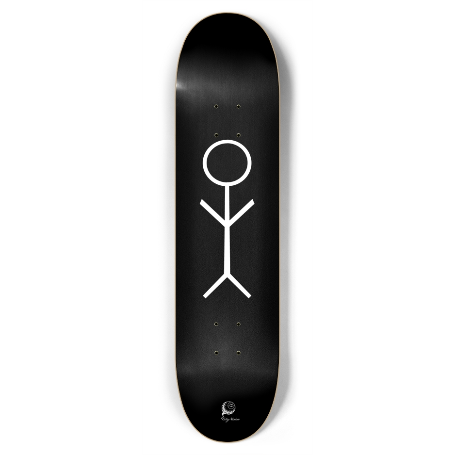 Stick Figure Black 7.75