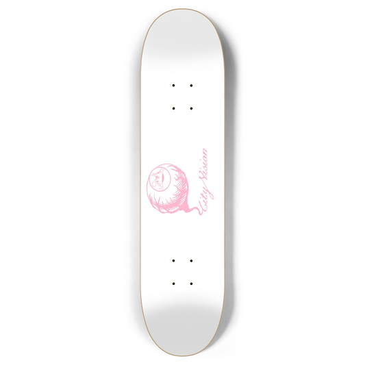 White and Pink Logo 7.87