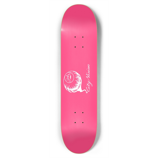 Hot Pink and White Logo 7.75
