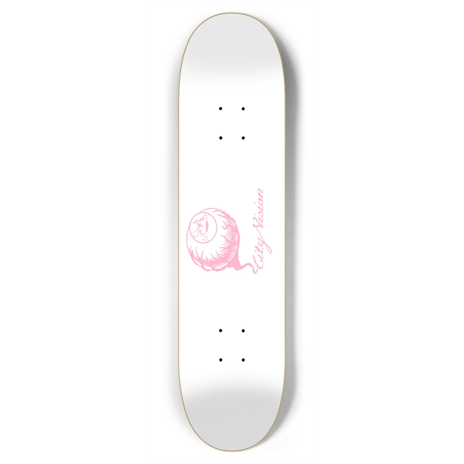 White and Pink Logo 7.75