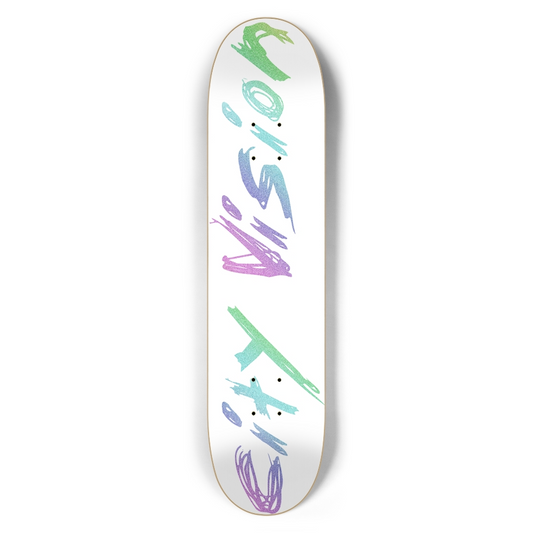 White and Rainbow Glitter Name 7.50