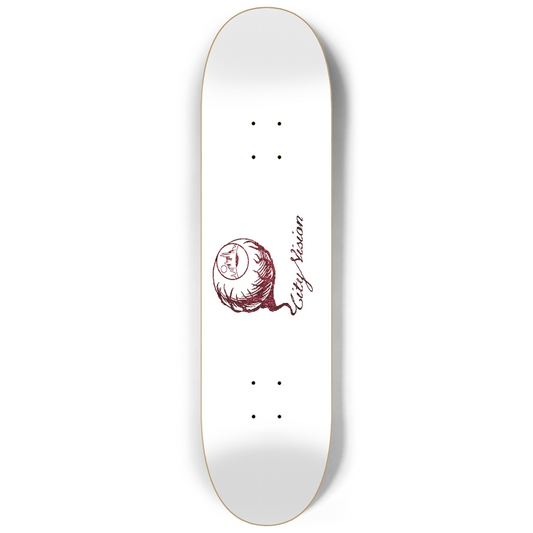 White and Red  Glitter Logo 8.25