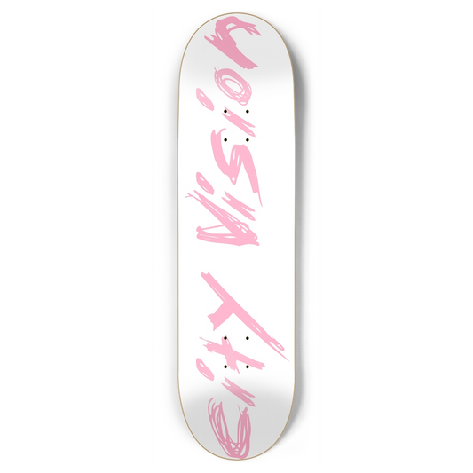 White and Pink Name 8.75