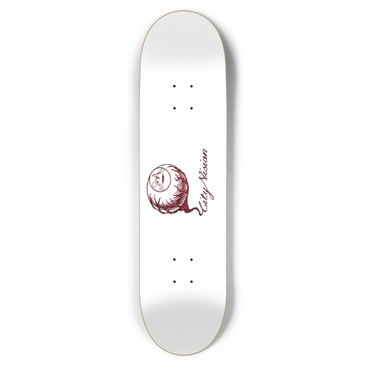 White and Red  Glitter Logo 8.50