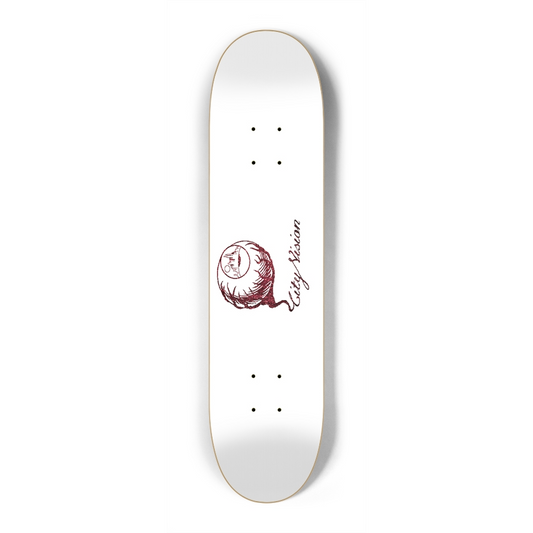 White and Red  Glitter Logo Mini 7.25