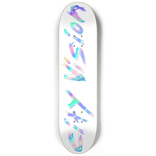 White and Rainbow Name 8.25