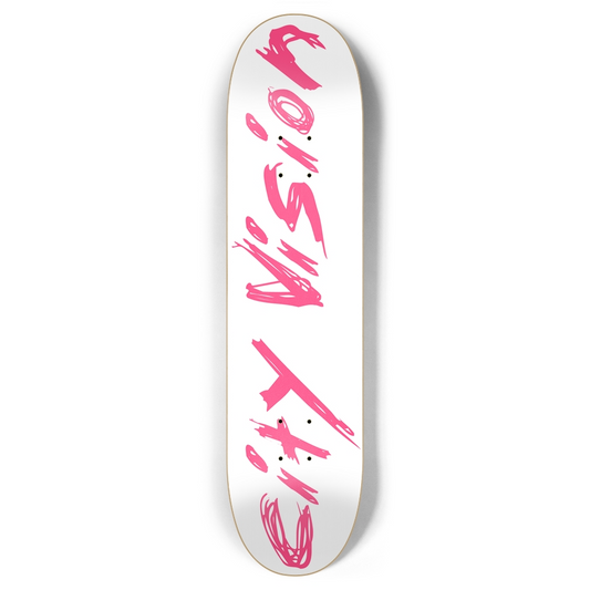 White and Hot Pink Name 7.87