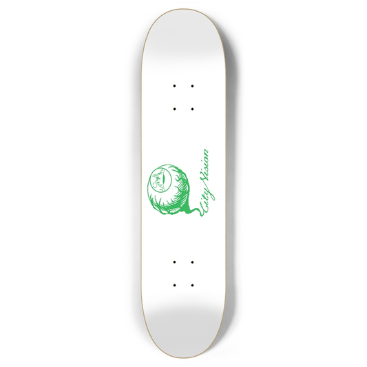 White and Green Logo 7.87