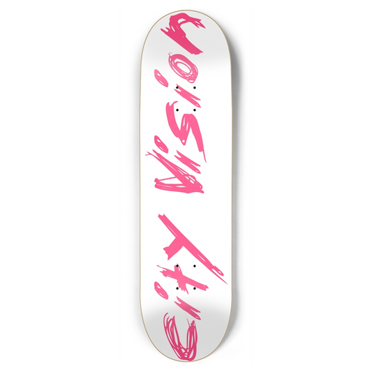 White and Hot Pink Name 8.75