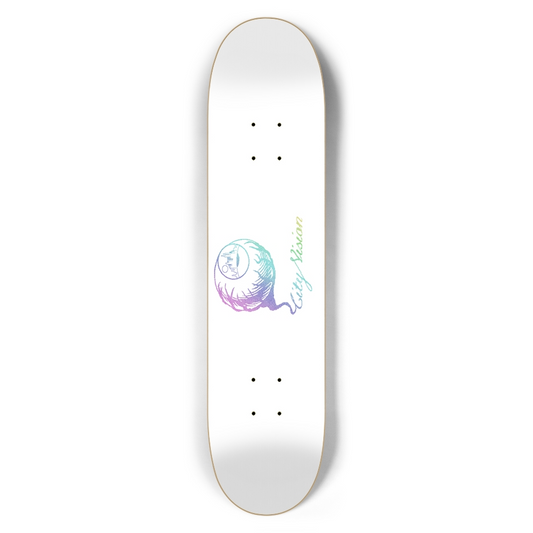 White and Light Rainbow Glitter Logo 7.50