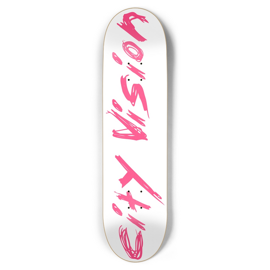 White and Hot Pink Name 8.50