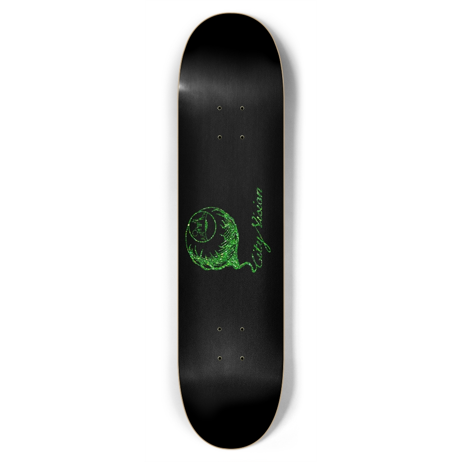 Black and Green Glitter Logo 7.75