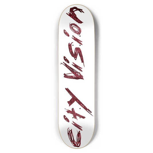 White and Red Glitter Name 8.50