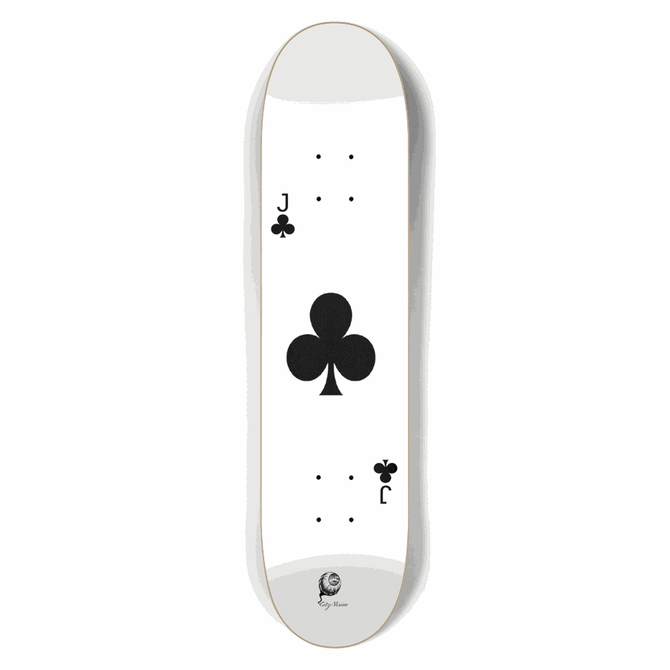 Jack of Clubs 7.50 City Vision Skateboards  City Vision Skateboards 7.50