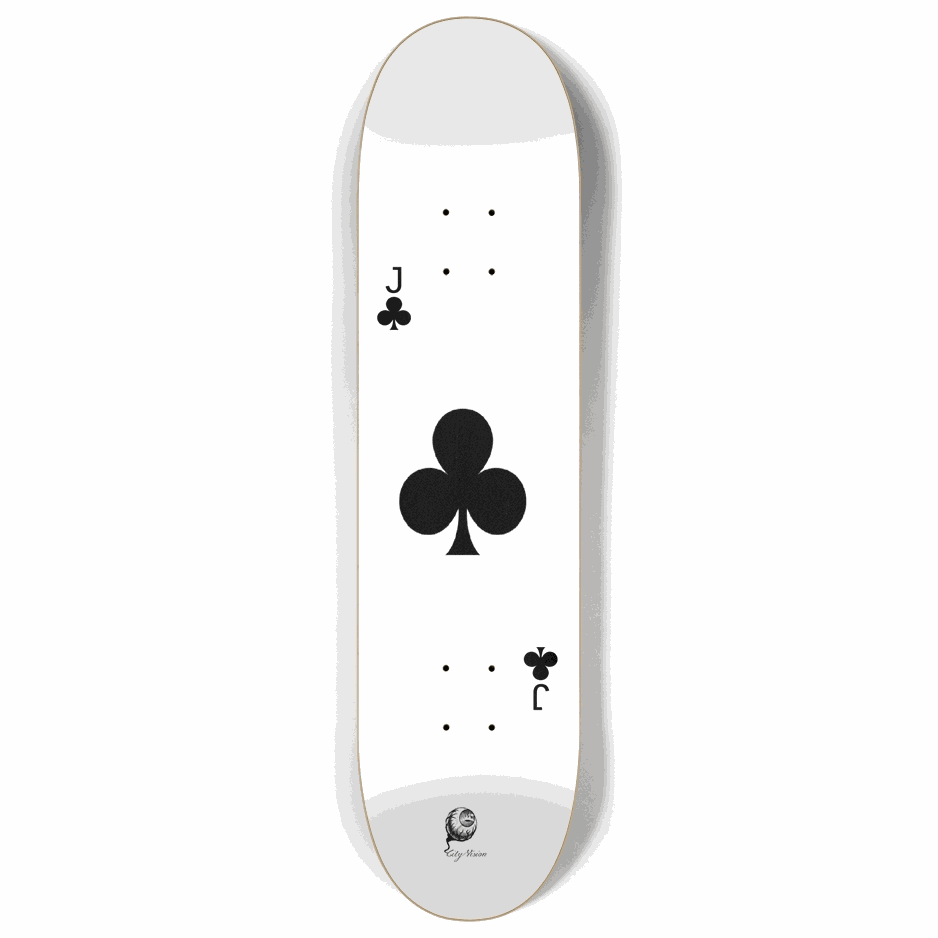 Jack of Clubs 8.00 City Vision Skateboards  City Vision Skateboards 8.00
