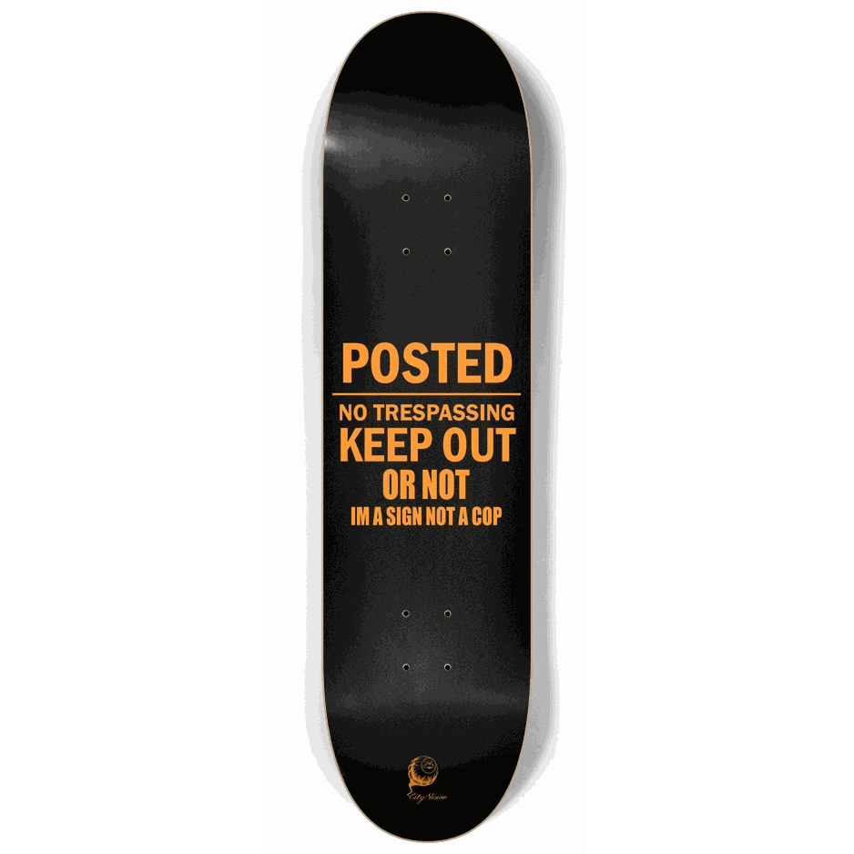 Keep Out 8.25 City Vision Skateboards