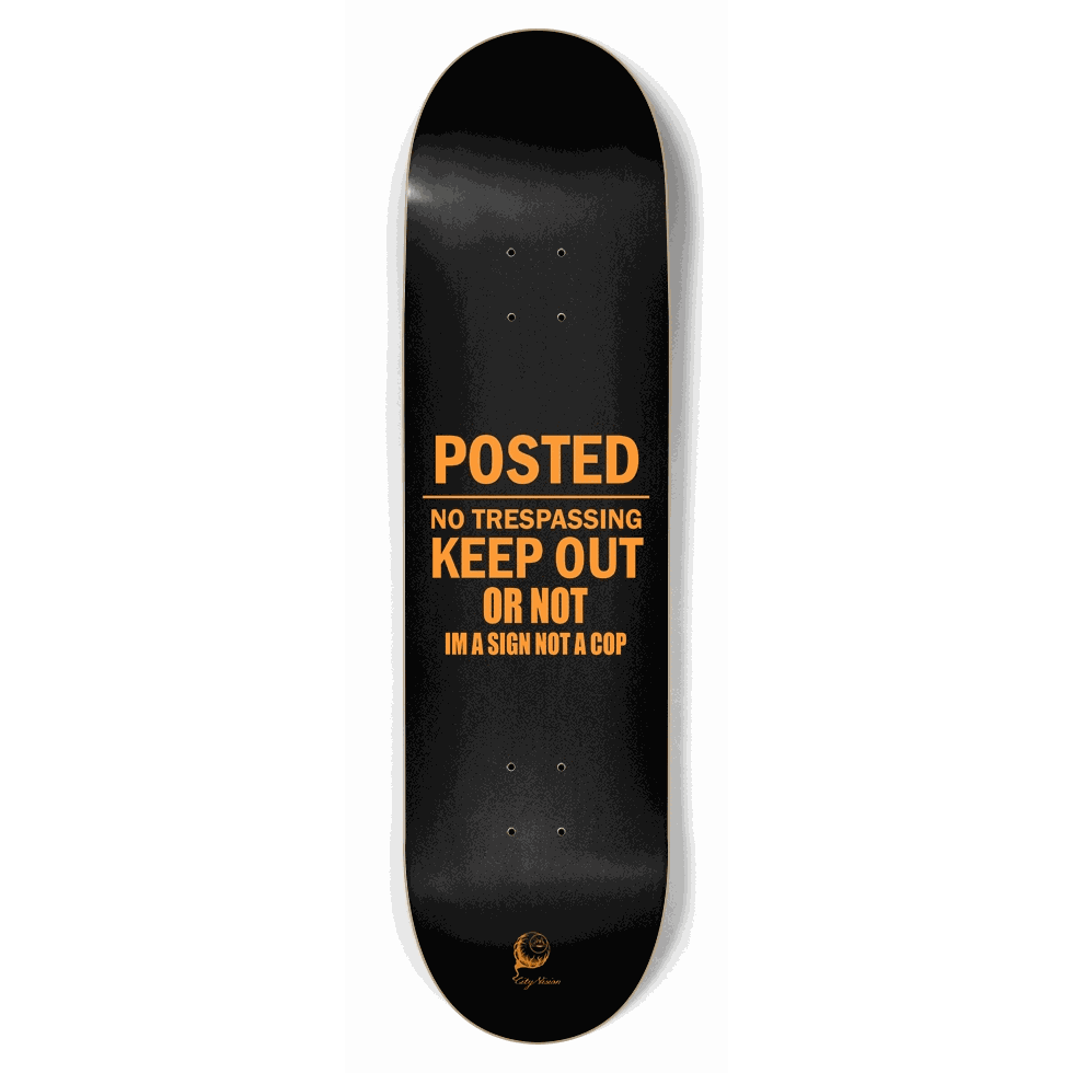 Keep Out 8.75 City Vision Skateboards
