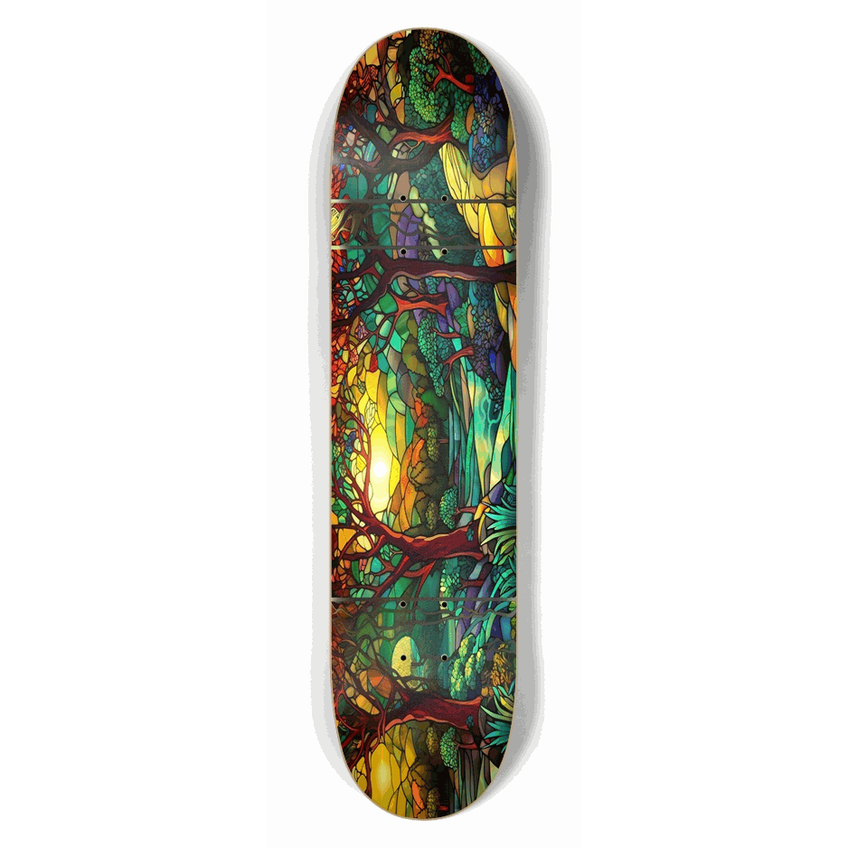 Landscape Stained Glass 7.50 City Vision Skateboards