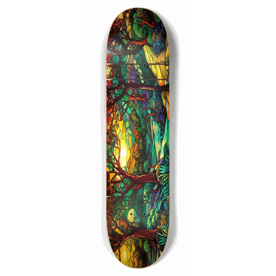 Landscape Stained Glass 7.75 City Vision Skateboards