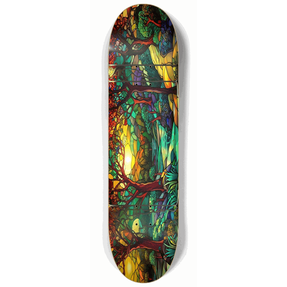 Landscape Stained Glass 8.25 City Vision Skateboards