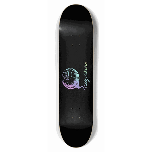 Logo Light Rainbow Glitter Black 7.62 City Vision Skateboards