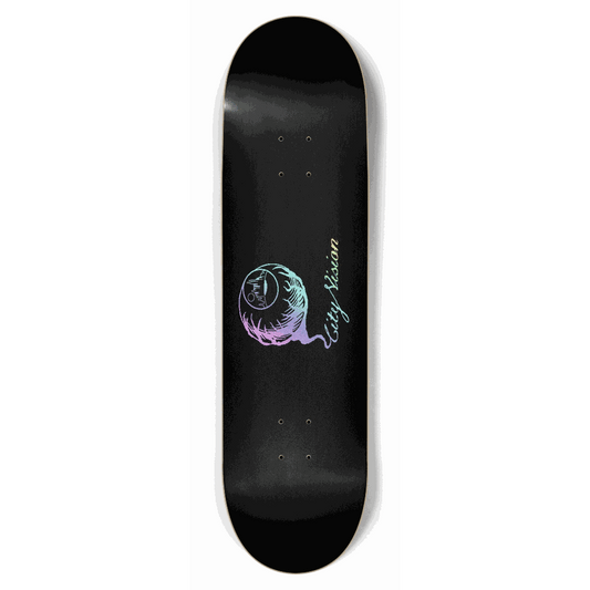 Logo Light Rainbow Glitter Black 8.75 City Vision Skateboards
