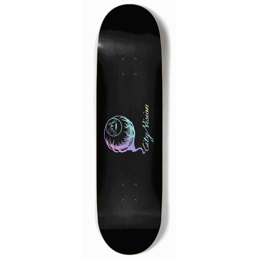 Logo Light Rainbow Glitter Black 9.00 City Vision Skateboards