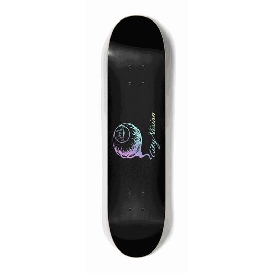 Logo Light Rainbow Glitter Black Mini 7.25 City Vision Skateboards