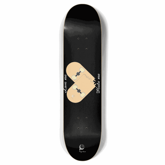 Love Hate Black 7.87 City Vision Skateboards  City Vision Skateboards 7.87