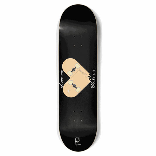 Love Hate Black 8.75 City Vision Skateboards  City Vision Skateboards 8.75