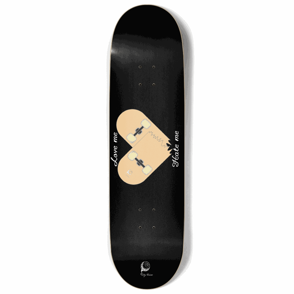 Love Hate Black 9.00 City Vision Skateboards  City Vision Skateboards 9.00