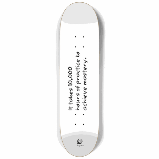 Mastery White 8.25 City Vision Skateboards  City Vision Skateboards 8.25