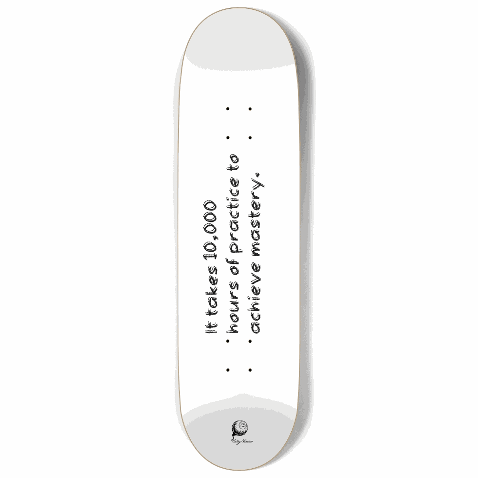 Mastery White 9.00 City Vision Skateboards  City Vision Skateboards 9.00
