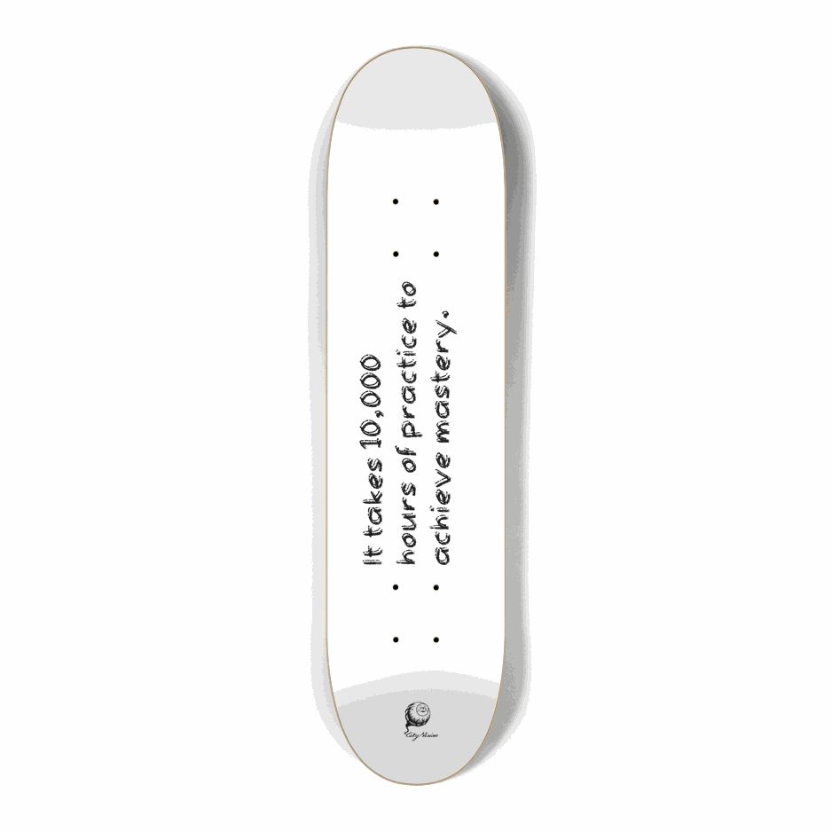 Mastery White Mini 7.25 City Vision Skateboards  City Vision Skateboards 7.25