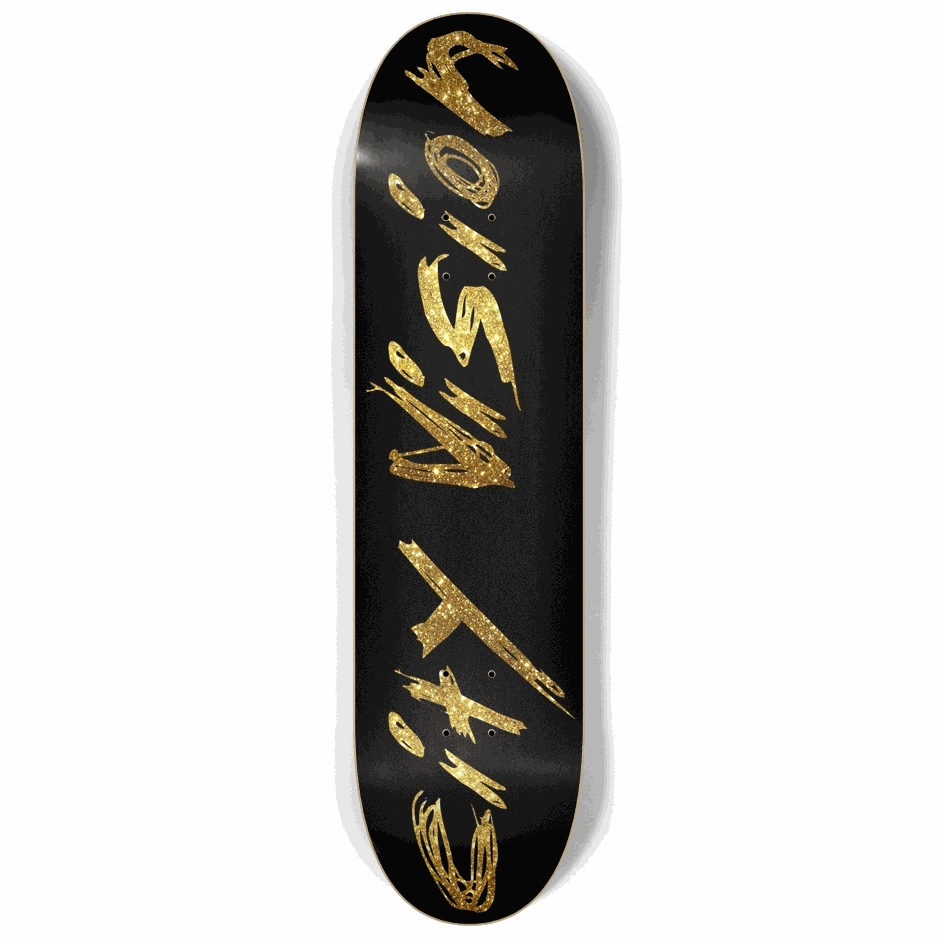 Name Gold Glitter 8.25 City Vision Skateboards