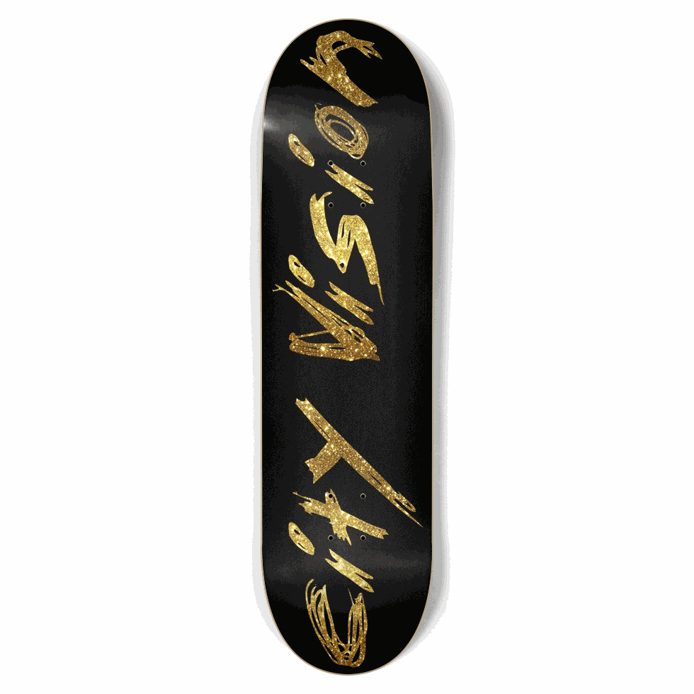 Name Gold Glitter 8.75 City Vision Skateboards