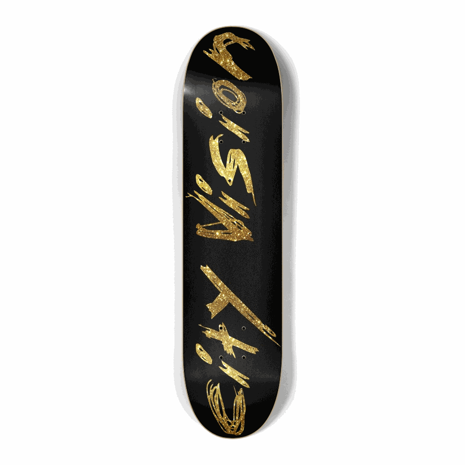 Name Gold Glitter Mini 7.25 City Vision Skateboards