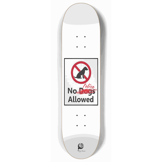Skateboard - No Police 8.00 by City Vision Skateboards (8.00, Vandalism)
